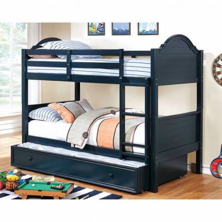 DENISE TWIN/TWIN BUNK BED Blue finish