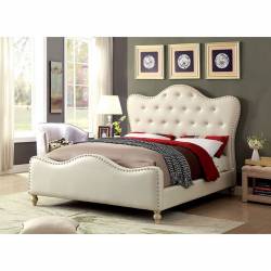 SUGAR QUEEN BED Ivory finish