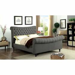 GALENE QUEEN BED Gray finish