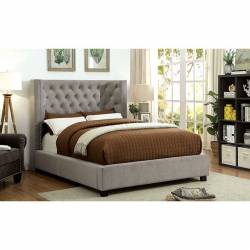 CAYLA CAL.KING BED Gray finish