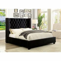 CAYLA QUEEN BED Black finish