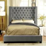 CIERRA E.KING BED Gray finish