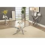 LAILA 3PC SETS COFFEE TABLE + End Table + Sofa Table Chrome