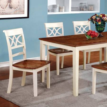 TORRINGTON DINING TABLE Vintage White/Cherry