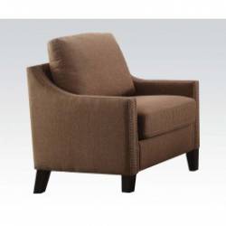 BROWN FABRIC CHAIR 53767