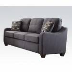 GRAY SOFA W/2 PILLOWS 53790