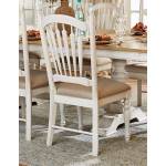 Hollyhock Side Chair - Distressed White/Oak