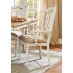 Hollyhock Arm Chair - Distressed White/Oak