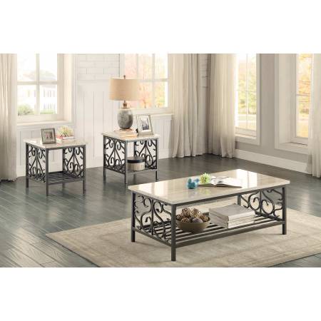 Fairhope 3-Piece Occasional Tables with Faux Marble Top