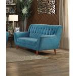 Erath Love Seat - Blue Fabric