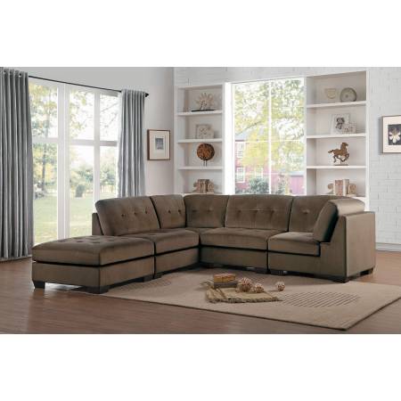 Savarin Sectional Sofa Set - Dark Brown
