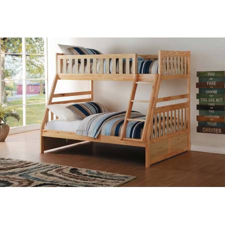 Bartly Twin over Full Bunk Bed - Natural Pine