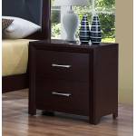 Edina Night Stand - Brown Espresso