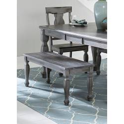 Fulbright 48-inch Bench - Weathered Gray Rub Through Finish