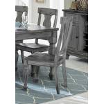 Fulbright Side Chair - Weathered Gray Rub Through Finish