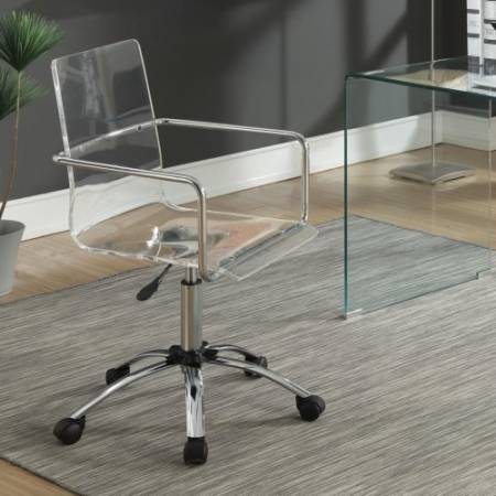 Office Chairs Acrylic Office Chair with Steel Base