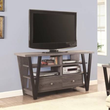 TV Stands Two-Tone Trapezoid TV Stand