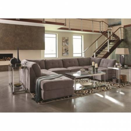 Claude Contemporary Two Tone Sectional Sofa