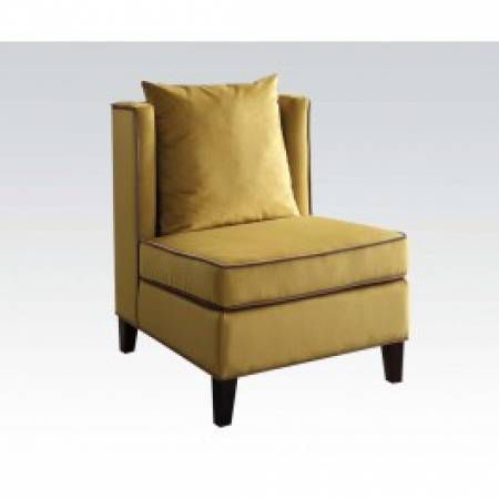 59570 YELLOW ACCENT CHAIR