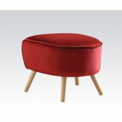 59658 RED OTTOMAN