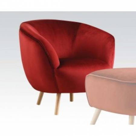 59657 RED ACCENT CHAIR