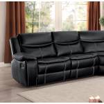 BASTROP Left Side Reclining Love Seat Black