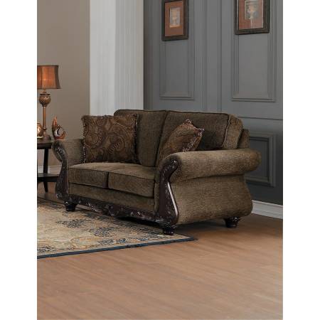 MANDEVILLE Love Seat Brown