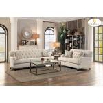 CLEMENCIA Sofa Group 2 Pc set natural tone