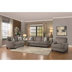 KENNER Sofa Group 3 Pc set Grey