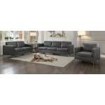 BREAUX Sofa Group 3 Pc Grey