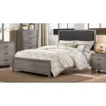 Woodrow Night Stand - Weathered - Black Bi-cast Vinyl