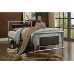 GAVINO Full Metal Platform Bed Brown