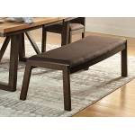 COMPSON 60” Counter Height Bench Walnut veneers