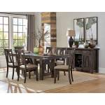 MATTAWA Group 7 Pc Dining set Brown
