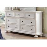 LAURELIN Dresser with Hidden Drawer White