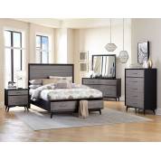 RAKU Group 4 Pc Bedroom set Grey