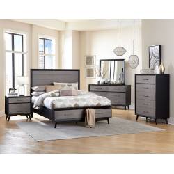 RAKU Group 4 Pc Bedroom set Grey