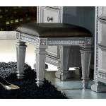 BEVELLE Vanity Stool Silver