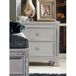 BEVELLE Night Stand Silver