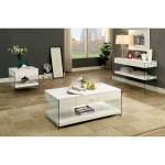 RAYA 3PC SETS COFFEE + End Table + Sofa TableTABLE White