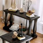 KEIRA SOFA TABLE Weathered Walnut