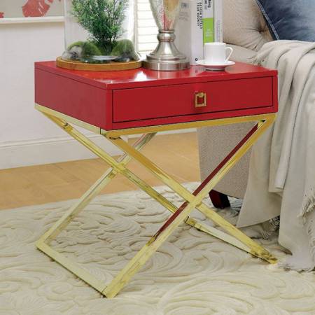 RHONA SIDE TABLE Red