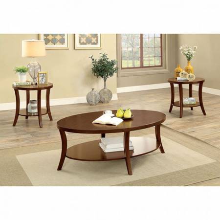 PAOLA 3 PC. TABLE SET Brown Cherry