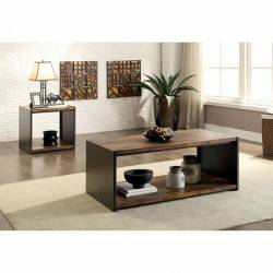 REINA 2PC SETS END TABLE + Coffee Table Matte Black