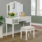 CLARISSE VANITY W/ STOOL White