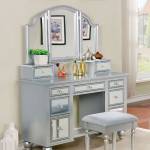 TRACY VANITY W/ STOOL Silver