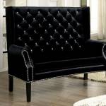 SHAYLA LOVE SEAT BENCH Black