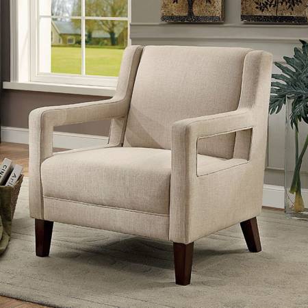 SAMIA ACCENT CHAIR Ivory