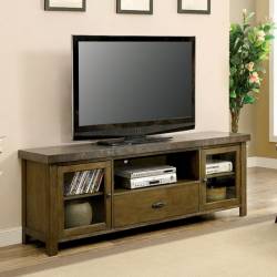SHERRIE 74" TV CONSOLE Light Walnut