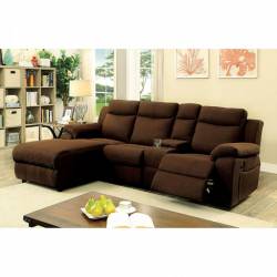 KAMRYN SECTIONAL W/ CONSOLE Brown